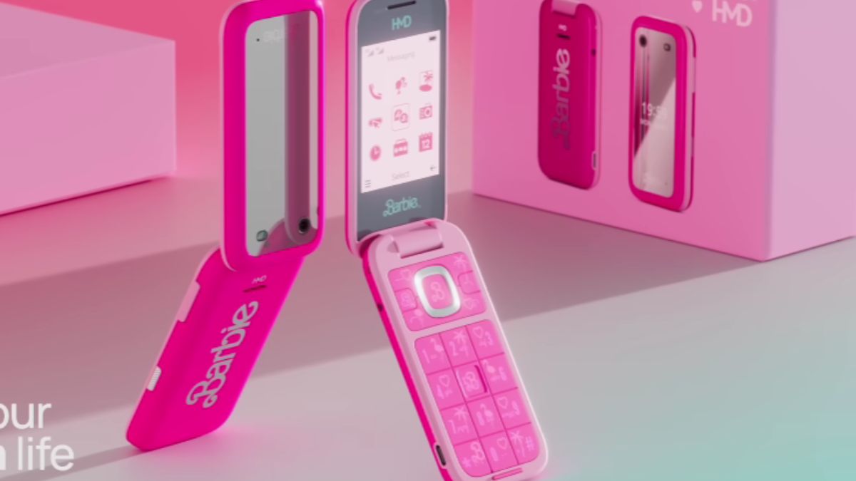 HMD Barbie Flip Phone